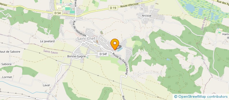 localisation de l'entreprise MONSIEUR JEAN PARGAUD  SAINT-CHEF