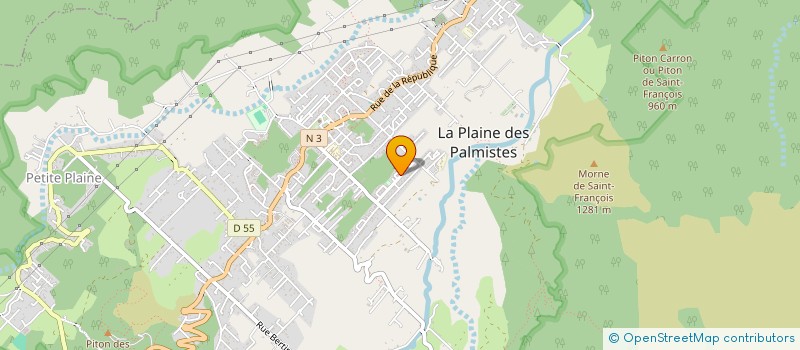 localisation de l'entreprise MONSIEUR JEAN PARIEL à LA PLAINE-DES-PALMISTES