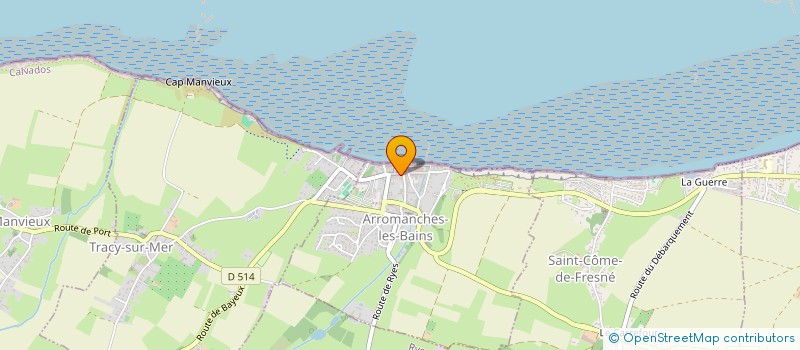 localisation de l'entreprise MONSIEUR JEAN PARIS à ARROMANCHES-LES-BAINS