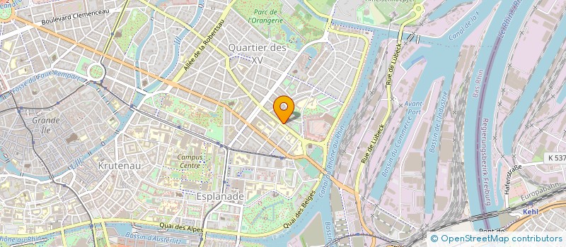 localisation de l'entreprise MONSIEUR JEAN PARLANGE à STRASBOURG