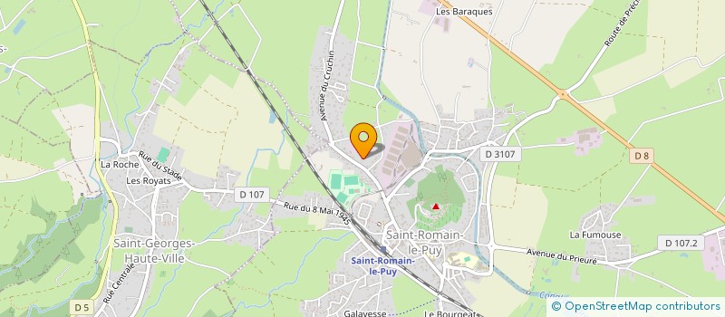 localisation de l'entreprise MONSIEUR JEAN PASCA  SAINT-ROMAIN-LE-PUY