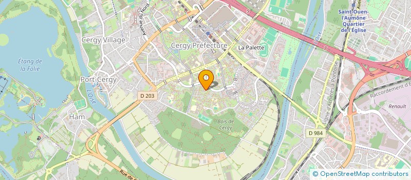 localisation de l'entreprise MONSIEUR JEAN PASCAL  CERGY