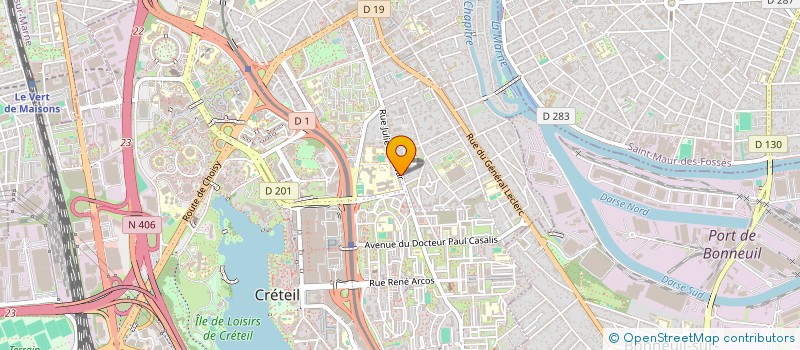 localisation de l'entreprise MONSIEUR JEAN PASCAL AUDOIN  CRETEIL