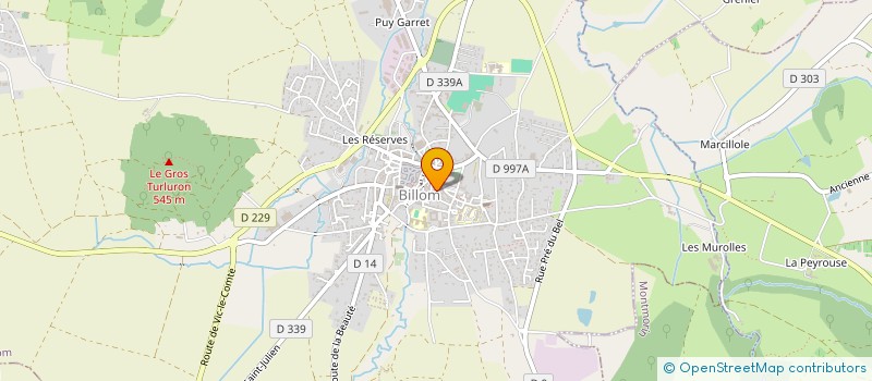 localisation de l'entreprise MONSIEUR JEAN-PASCAL BLACHE  BILLOM