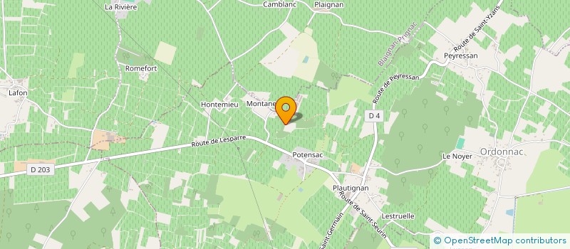 localisation de l'entreprise MONSIEUR JEAN PASCAL COCUREAU  BEGADAN