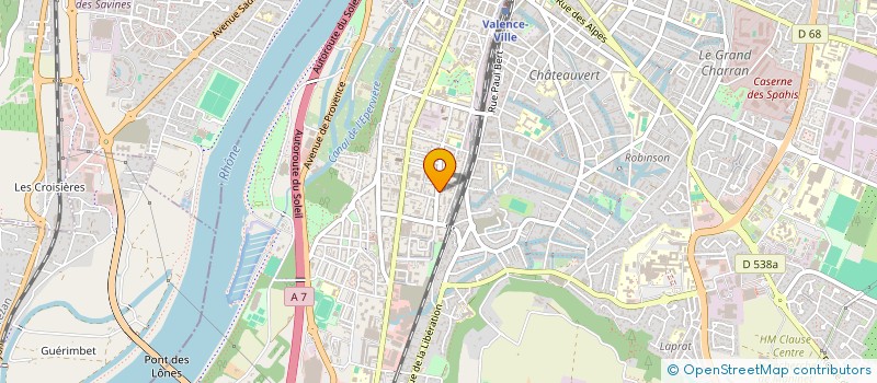 localisation de l'entreprise MONSIEUR JEAN-PASCAL CUOQ à VALENCE