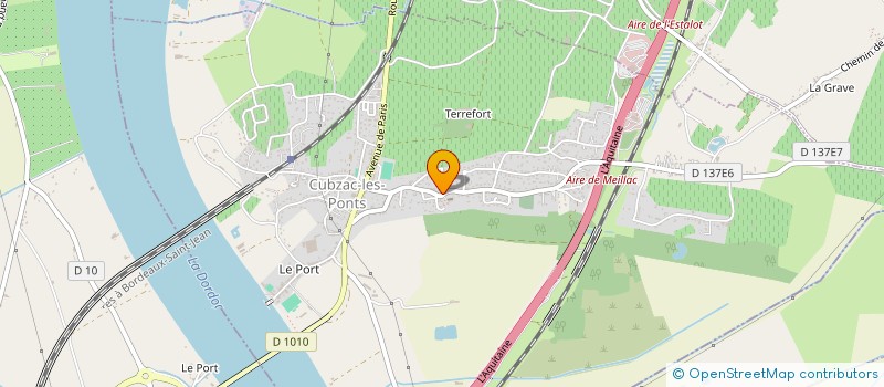 localisation de l'entreprise MONSIEUR JEAN-PASCAL DAVID  CUBZAC-LES-PONTS