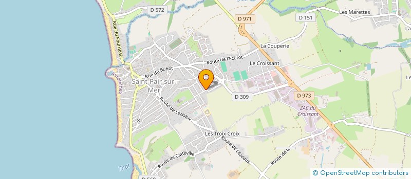 localisation de l'entreprise MONSIEUR JEAN-PASCAL EDELINE à SAINT-PAIR-SUR-MER