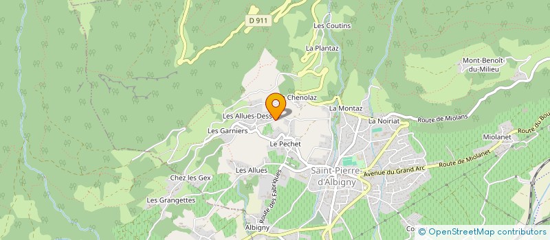 localisation de l'entreprise MONSIEUR JEAN-PASCAL HENRY  SAINT-PIERRE-D'ALBIGNY