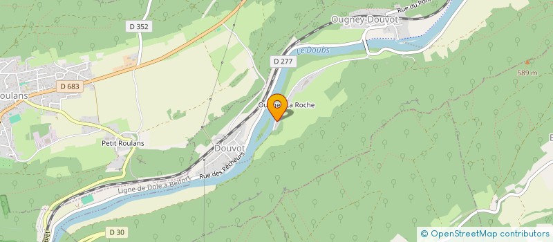 localisation de l'entreprise MONSIEUR JEAN-PASCAL JACOB  OUGNEY-DOUVOT