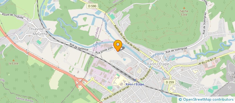 localisation de l'entreprise MONSIEUR JEAN-PASCAL MARCHAL  RAON-L'ETAPE