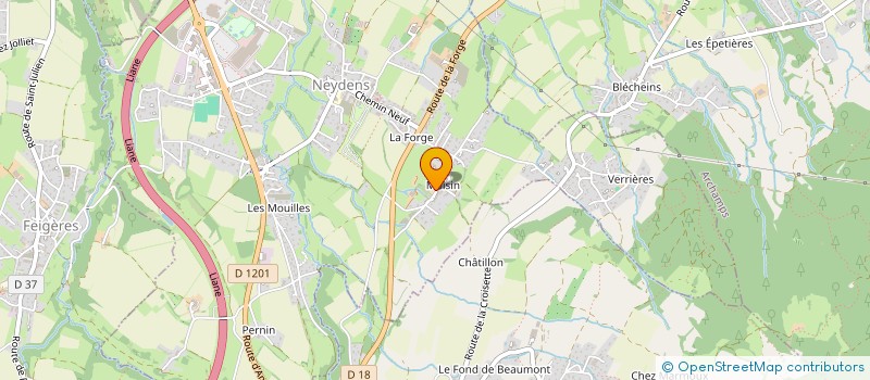 localisation de l'entreprise MONSIEUR JEAN-PASCAL MEGEVAND  NEYDENS