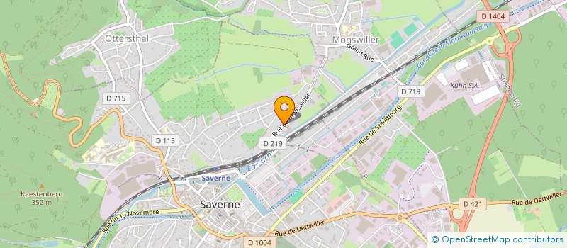 localisation de l'entreprise MONSIEUR JEAN PASCAL MEUNIER  SAVERNE