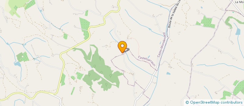 localisation de l'entreprise MONSIEUR JEAN PASCAL MOURGUES  CAZES-MONDENARD