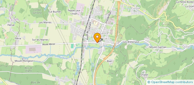 localisation de l'entreprise MONSIEUR JEAN-PASCAL PERRET  COUSANCE