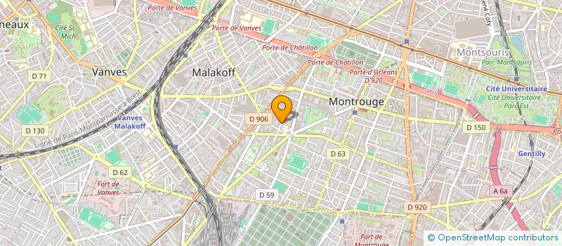 localisation de l'entreprise MONSIEUR JEAN PASCAL RAKOTONDRAMARINA  MONTROUGE