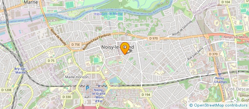 localisation de l'entreprise MONSIEUR JEAN-PASCAL ROSSI  NOISY-LE-GRAND