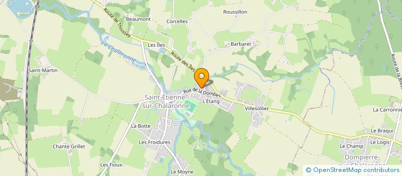 localisation de l'entreprise MONSIEUR JEAN-PASCAL ROUS  SAINT-ETIENNE-SUR-CHALARONNE