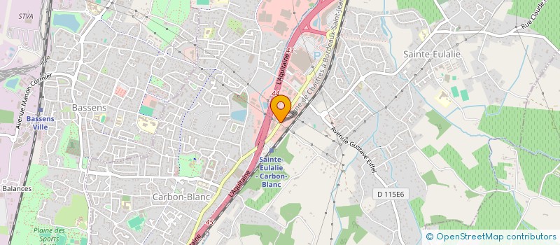 localisation de l'entreprise MONSIEUR JEAN-PASCAL SANTOS  SAINTE-EULALIE