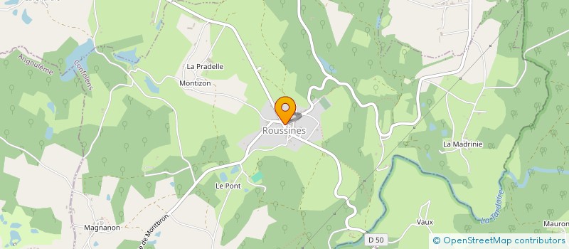 localisation de l'entreprise MONSIEUR JEAN PASCHOUD à ROUSSINES