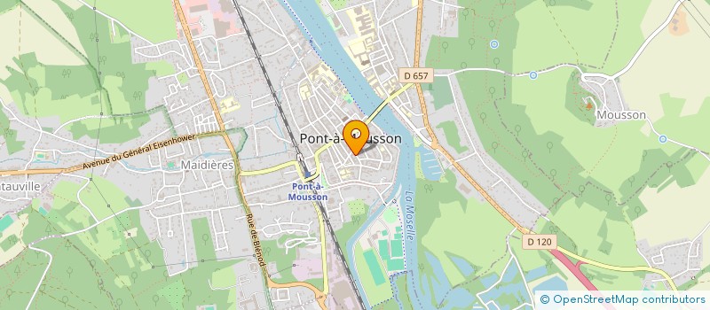 localisation de l'entreprise MONSIEUR JEAN PASQUALINI  PONT-A-MOUSSON