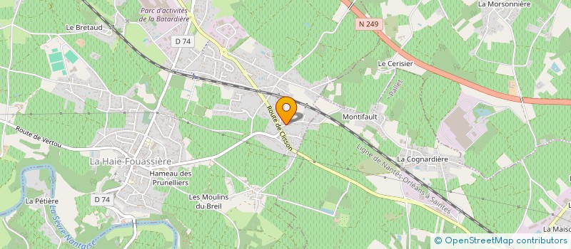 localisation de l'entreprise MONSIEUR JEAN PASQUIER  LA HAIE-FOUASSIERE