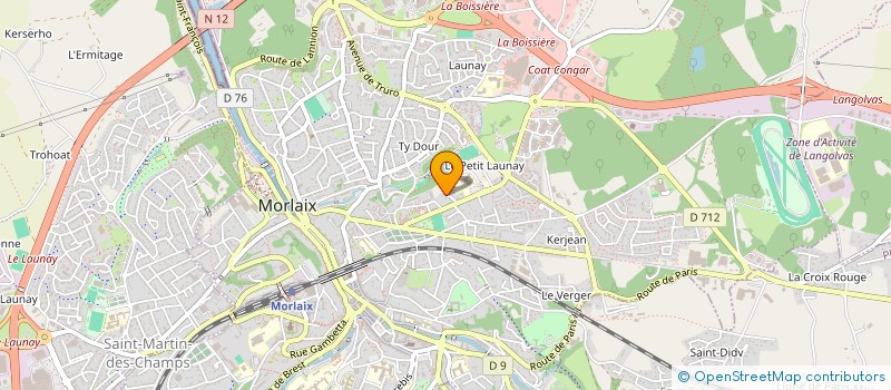 localisation de l'entreprise MONSIEUR JEAN PASQUIER  MORLAIX