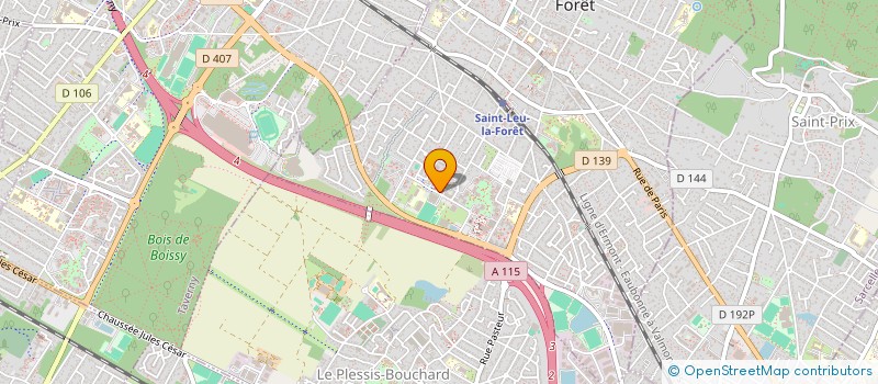 localisation de l'entreprise MONSIEUR JEAN PASSARELLI  ST LEU LA FORET