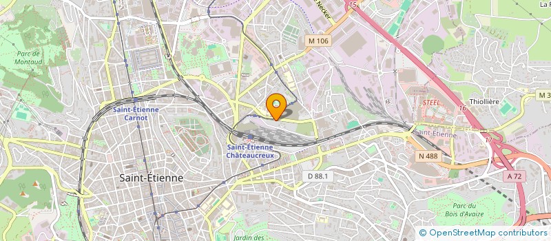 localisation de l'entreprise MONSIEUR JEAN PASSELEGUE  SAINT-ETIENNE