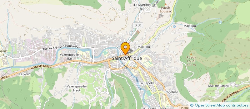 localisation de l'entreprise MONSIEUR JEAN PASSET  SAINT-AFFRIQUE