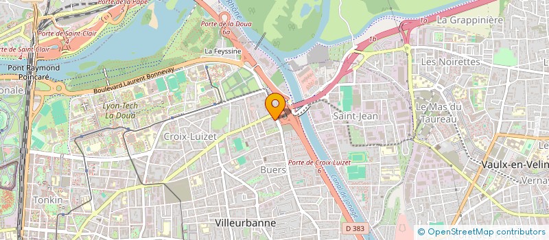 localisation de l'entreprise MONSIEUR JEAN PASTERIS  VILLEURBANNE