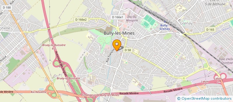 localisation de l'entreprise MONSIEUR JEAN PATOLE  BULLY LES MINES