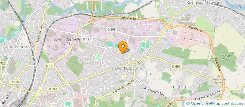 localisation de l'entreprise MONSIEUR JEAN PATRAC  L'ISLE-D'ESPAGNAC