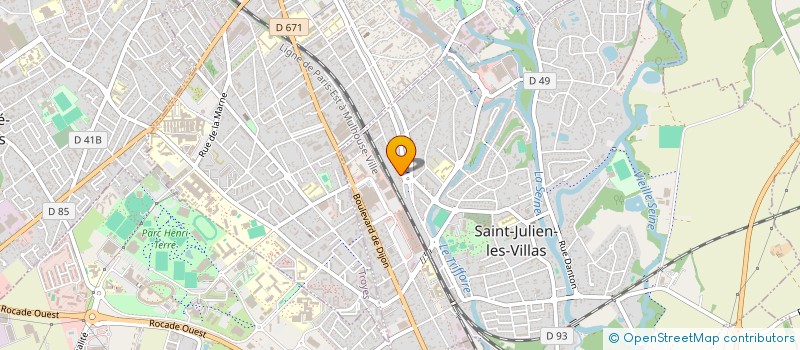 localisation de l'entreprise MONSIEUR JEAN-PATRICE AUBIN  SAINT-JULIEN-LES-VILLAS