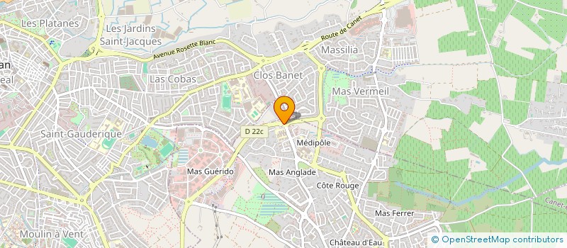 localisation de l'entreprise MONSIEUR JEAN PATRICE CALESTROUPAT  CABESTANY