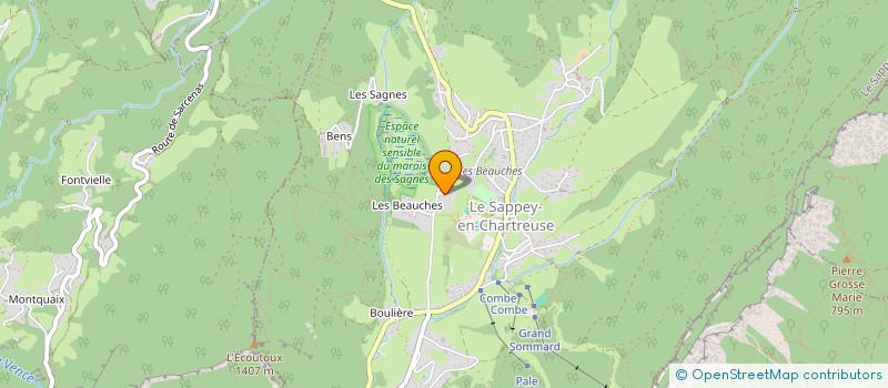 localisation de l'entreprise MONSIEUR JEAN PATRICK AUGUSTE  LE SAPPEY-EN-CHARTREUSE