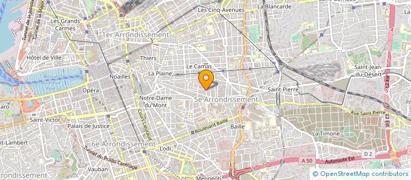 localisation de l'entreprise MONSIEUR JEAN-PATRICK COULLET  MARSEILLE