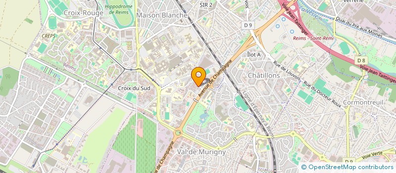 localisation de l'entreprise MONSIEUR JEAN-PATRICK CUGNART  REIMS