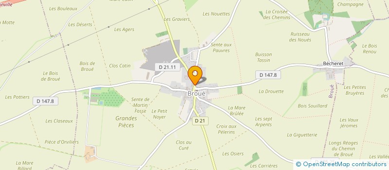 localisation de l'entreprise MONSIEUR JEAN-PATRICK DESCOUBES à BROUE