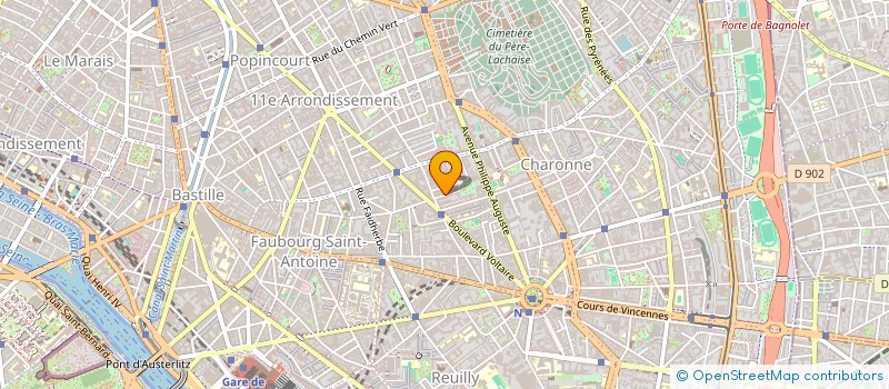 localisation de l'entreprise MONSIEUR JEAN PATRICK LACROIX à PARIS