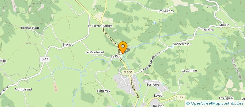 localisation de l'entreprise MONSIEUR JEAN-PATRICK MONDY  MAZET-SAINT-VOY