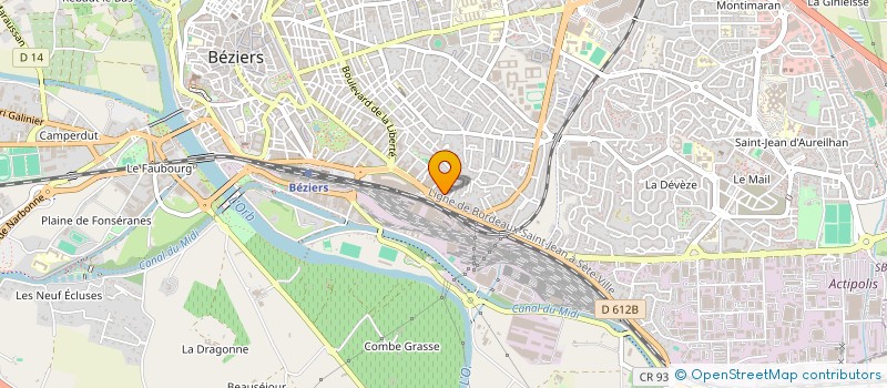 localisation de l'entreprise MONSIEUR JEAN-PATRICK REPOS  BEZIERS