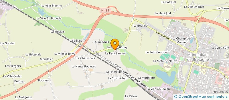 localisation de l'entreprise MONSIEUR JEAN-PATRICK ROUAULT à MONTAUBAN-DE-BRETAGNE
