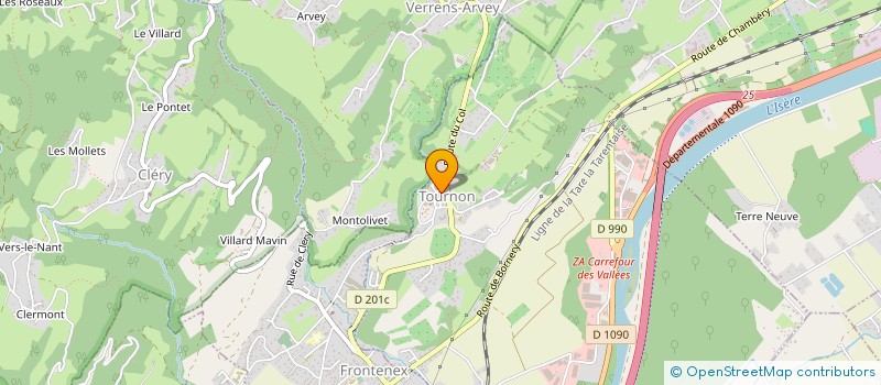 localisation de l'entreprise MONSIEUR JEAN-PATRICK TORNIER  TOURNON