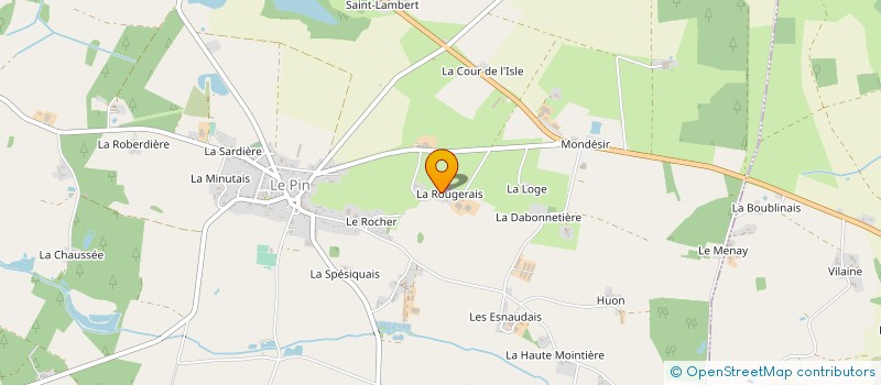 localisation de l'entreprise MONSIEUR JEAN PAUDOIE à LE PIN