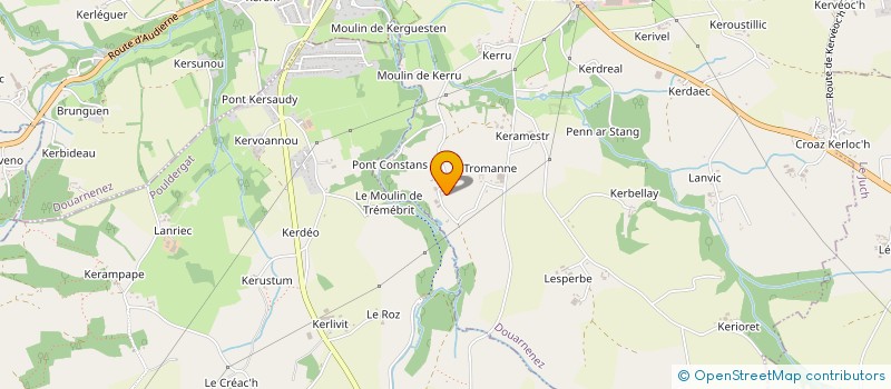 localisation de l'entreprise MONSIEUR JEAN PAUL  DOUARNENEZ