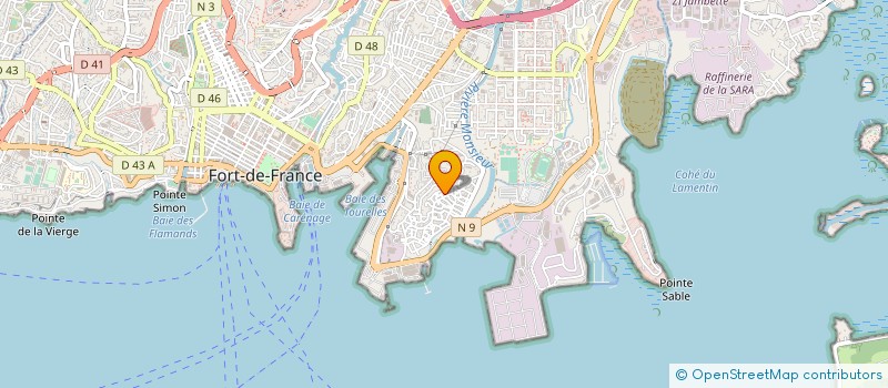 localisation de l'entreprise MONSIEUR JEAN PAUL  FORT-DE-FRANCE