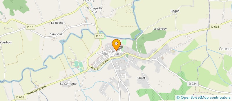 localisation de l'entreprise MONSIEUR JEAN PAUL  MONSEGUR