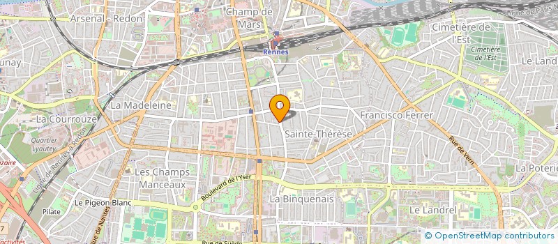 localisation de l'entreprise MONSIEUR JEAN-PAUL ADANT  RENNES