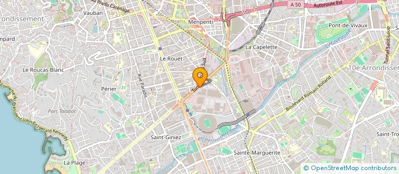 localisation de l'entreprise MONSIEUR JEAN-PAUL AIACH à MARSEILLE